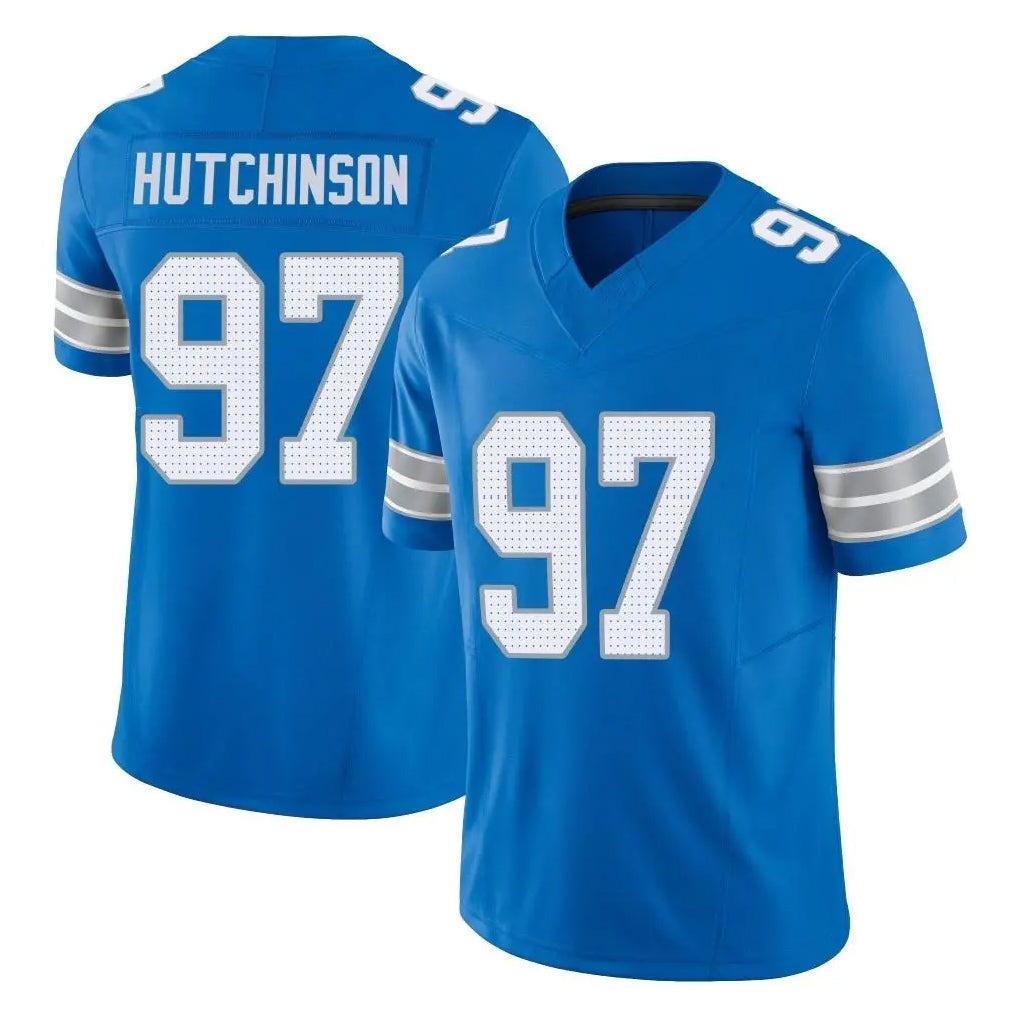 D.Lions #97 Aidan Hutchinson Player Blue Limited Vapor F.U.S.E. Alternate Home Game Ldoa Stitched Jerseys