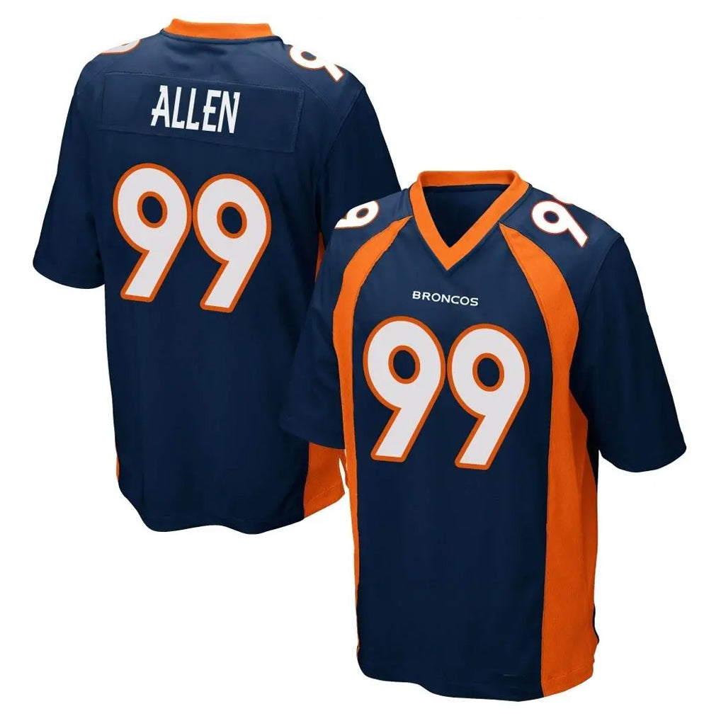 D.Broncos #99 Zach Allen Player Navy Game Ldoa Stitched Jerseys