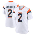 D.Broncos #2 Pat Surtain II Player White Home Game Ldoa Stitched Jerseys