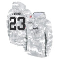 M.Vikings #23 James Pierre Player Arctic Camo Salute to Service Pullover Hoodies Limited Game Ldoa Stitched Jerseys