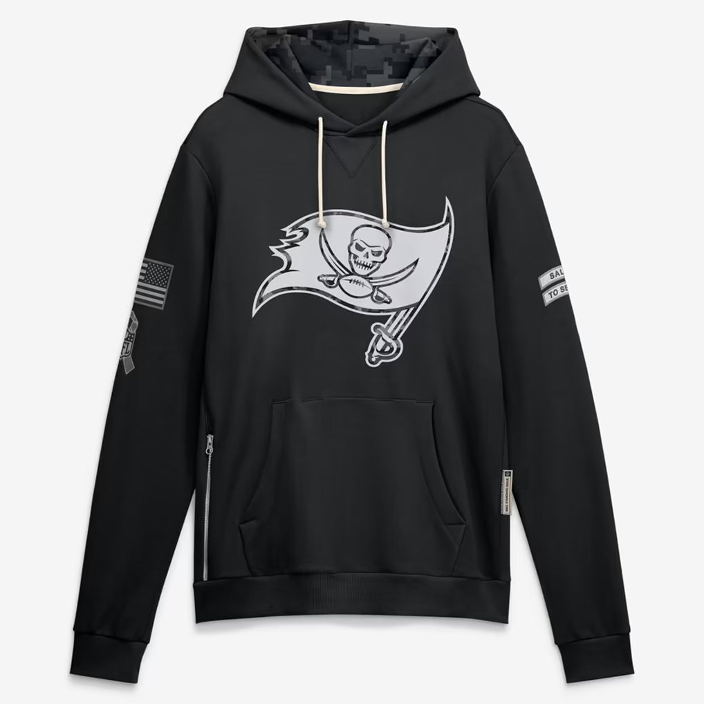 TB.Buccaneers 2026 Black Logo Pullover Hoodies Limited Game Ldoa Stitched Jerseys
