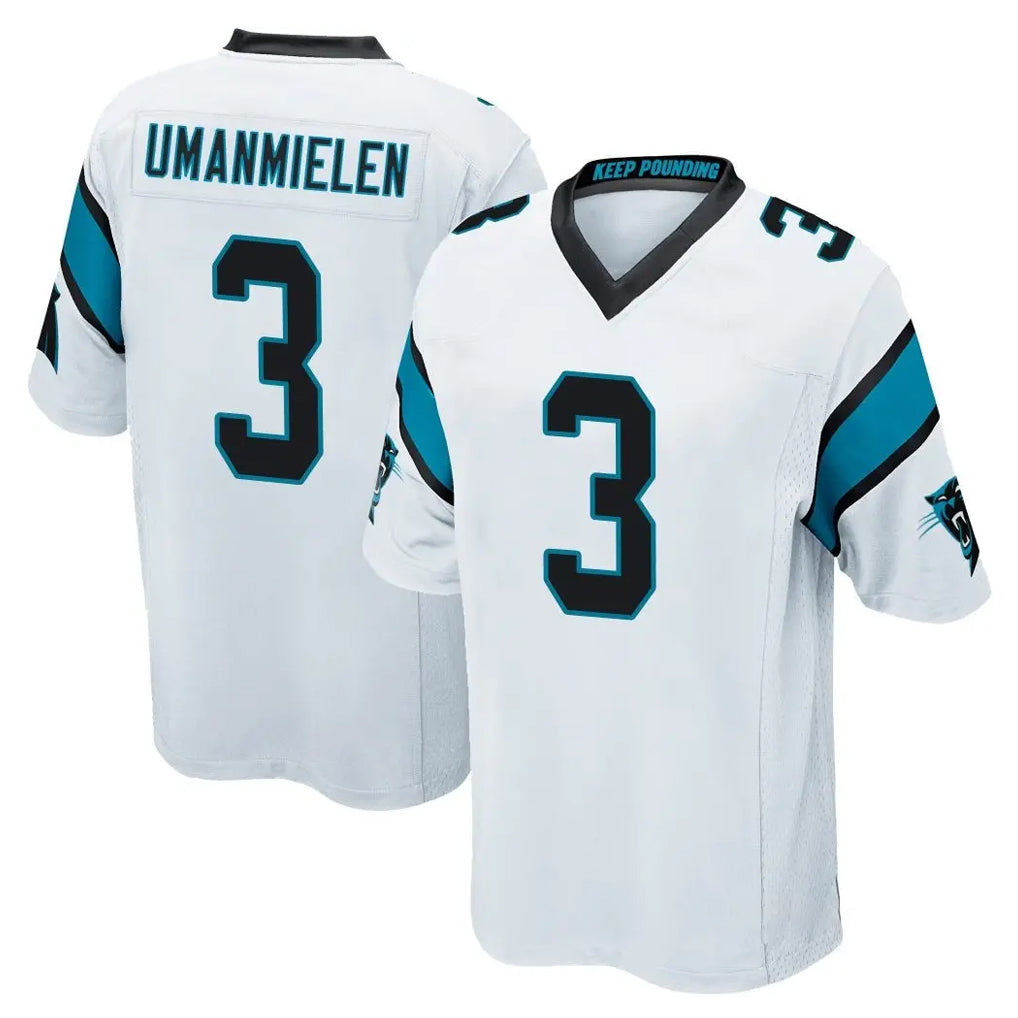 C.Panthers #3 Princely Umanmielen Player White Game Ldoa Stitched Jerseys