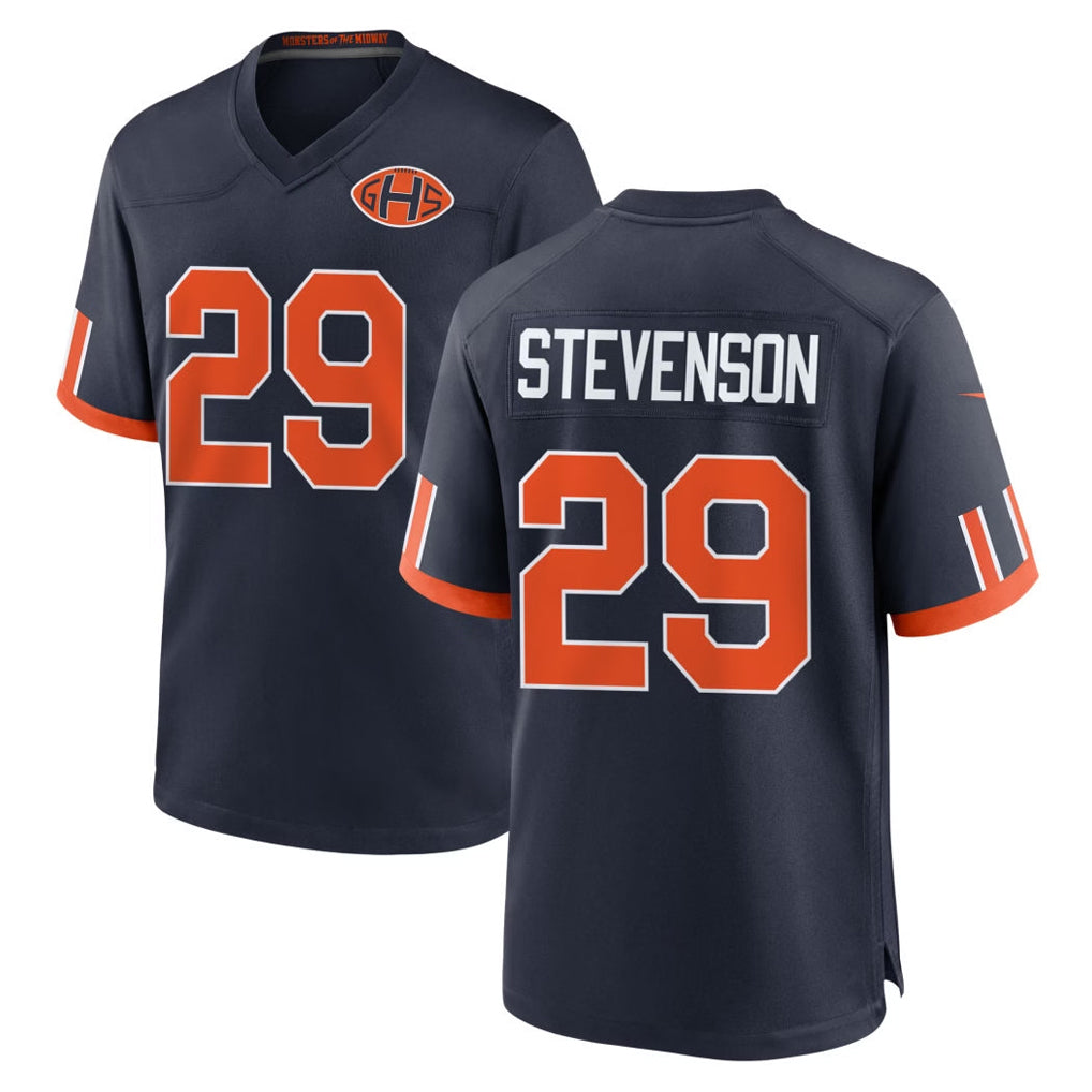 C.Bears #29 Tyrique Stevenson Player Navy 2026 Rivalries Collection Home Game Ldoa Stitched Jerseys