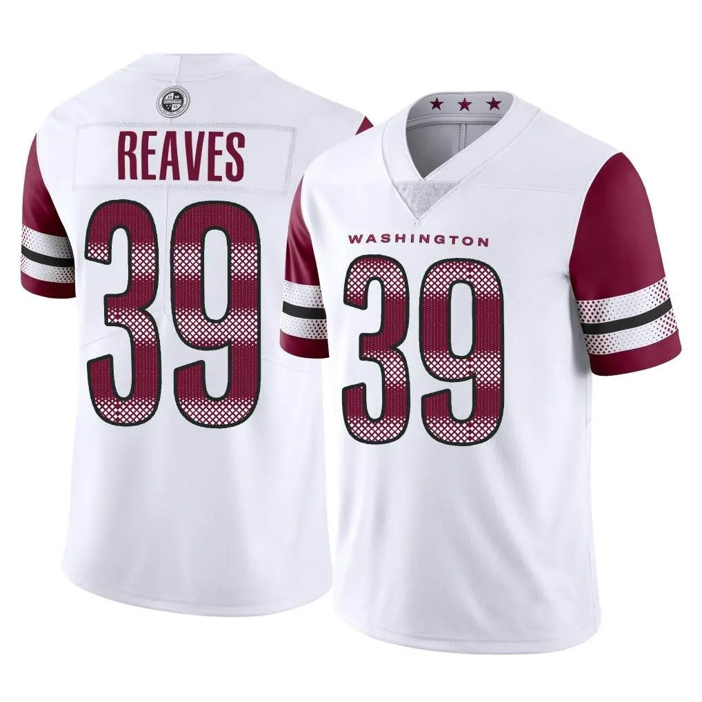 W.Commanders #39 Jeremy Reaves Player White Limited Vapor Home Game Ldoa Stitched Jerseys