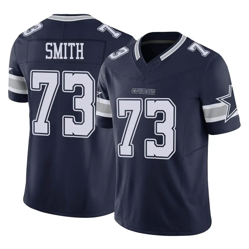 D.Cowboys #73 Tyler Smith Player Navy Limited Vapor F.U.S.E. Home Game Ldoa Stitched Jerseys