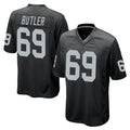 LV.Raiders #69 Adam Butler Player Black Home Game Ldoa Stitched Jerseys