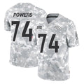 D.Broncos #74 Ben Powers Player Arctic Camo Salute To Service Limited Ldoa Stitched Jerseys