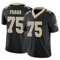 NO.Saints #75 Taliese Fuaga Player Black Limited Vapor F.U.S.E. Home Game Ldoa Stitched Jerseys