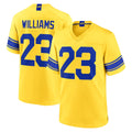 LA.Rams #23 Kyren Williams Player Gold Classic Sol Home Game Ldoa Stitched Jerseys