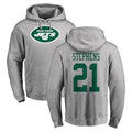 NY.Jets #21 Brandon Stephens Player Gray LOGO Pullover Hoodies Limited Game Ldoa Stitched Jerseys