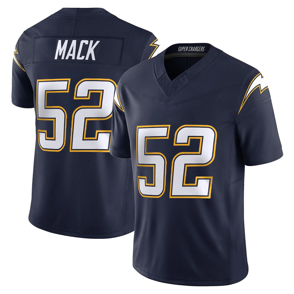 LA.Chargers #52 Khalil Mack Player Navy Vapor F.U.S.E. Limited Home Game Ldoa Stitched Jerseys