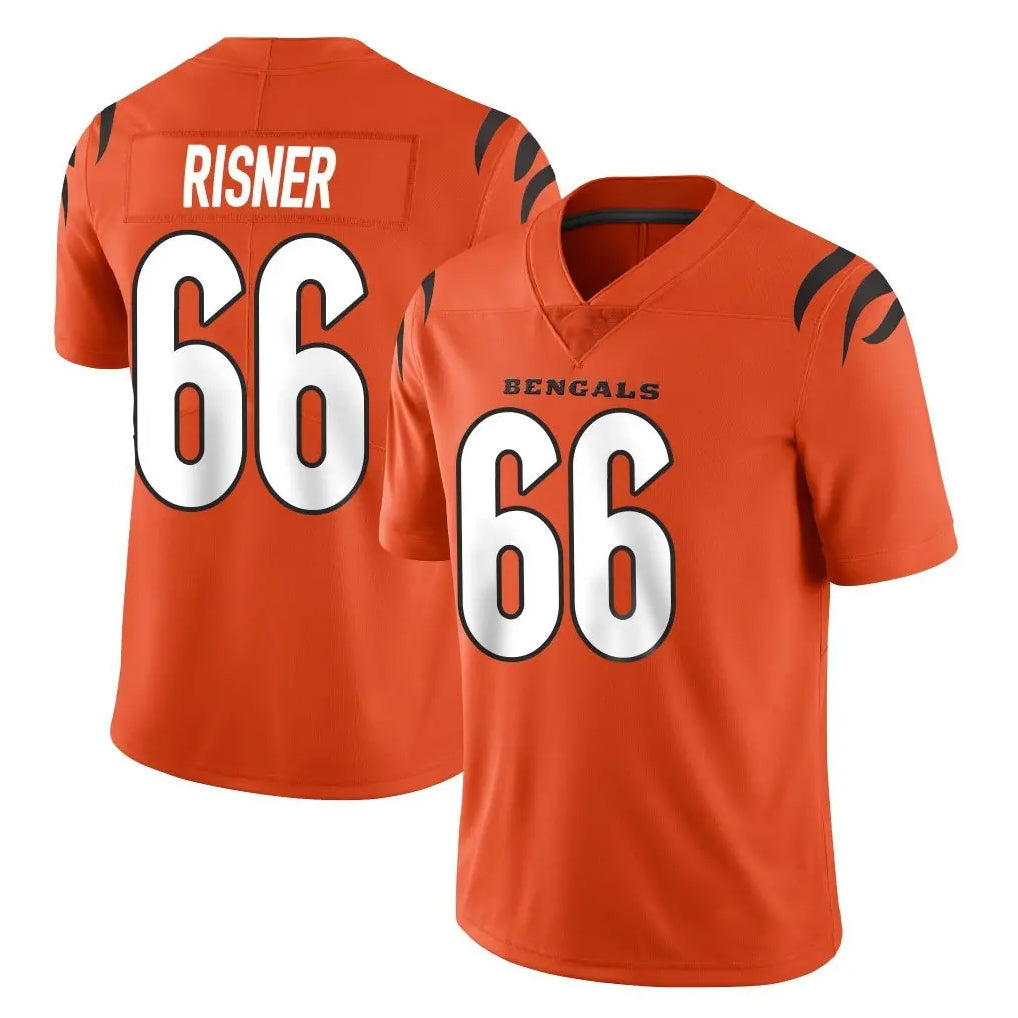 C.Bengals #66 Dalton Risner Player Orange Vapor Untouchable Limited Home Game Ldoa Stitched Jerseys