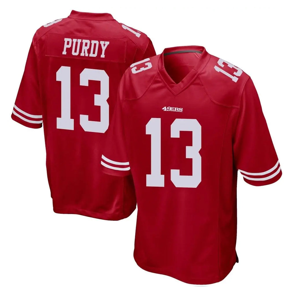 SF.49ers #13 Brock Purdy Player Red Home Game Ldoa Stitched Jerseys