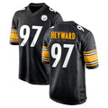 P.Steelers #97 Cameron Heyward Player Black Home Game Ldoa Stitched Jerseys