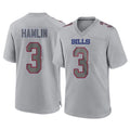 B.Bills #3 Damar Hamlin Player Gray Home Game Ldoa Stitched Jerseys