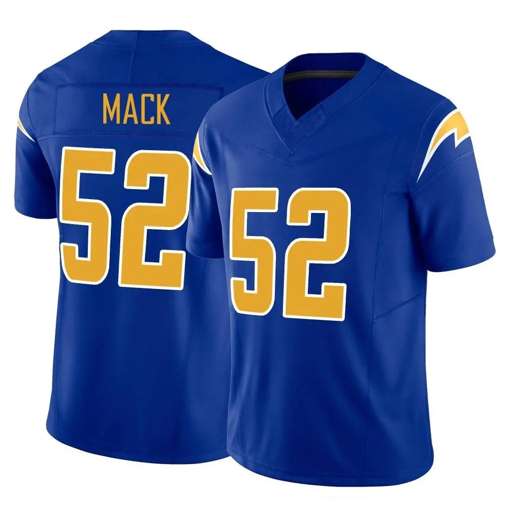 LA.Chargers #52 Khalil Mack Player Royal Limited Vapor F.U.S.E. Home Game Ldoa Stitched Jerseys