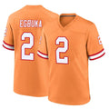 TB.Buccaneers #2 Emeka Egbuka Player Orange Throwback Home Game Ldoa Stitched Jerseys