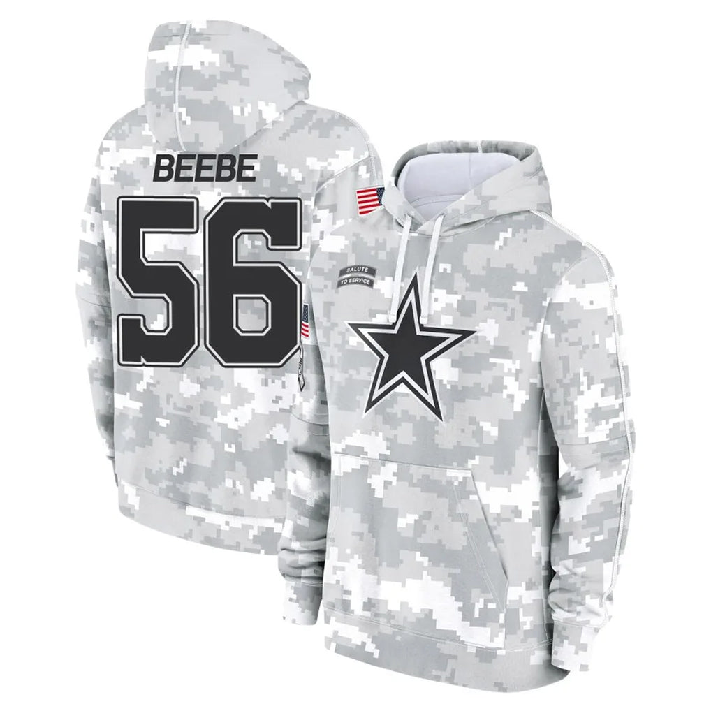 D.Cowboys #56 Cooper Beebe Player Arctic Camo Salute to Service Hoodies Limited Game Kdoa Stitched Jerseys