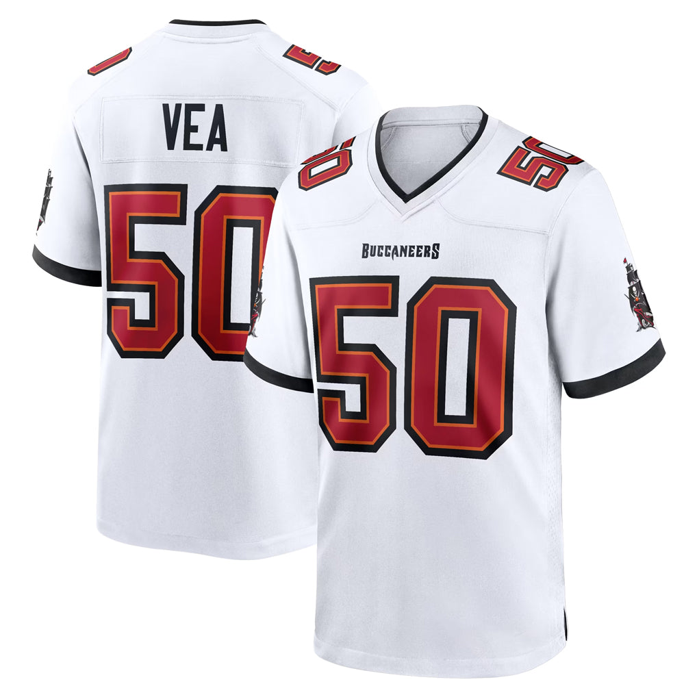 TB.Buccaneers #50 Vita Vea Player White Home Game Ldoa Stitched Jerseys