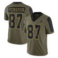 D.Cowboys #87 Jake Ferguson Player Olive Salute to Service Limited Home Game Ldoa Stitched Jerseys