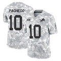 D.Lions #10 Isiah Pacheco Player Arctic Camo Salute To Service Limited Ldoa Stitched Jerseys