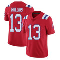 NE.Patriots #13 Mack Hollins Player Red Limited Vapor F.U.S.E. Home Game Ldoa Stitched Jerseys