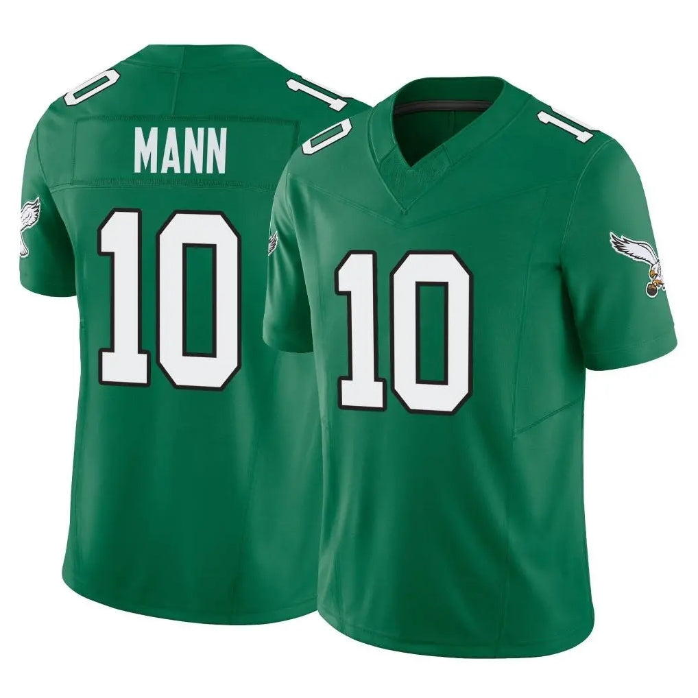 P.Eagles #10 Braden Mann Player Green Kelly Alternate Vapor F.U.S.E. Home Game Ldoa Stitched Jerseys