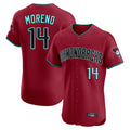 A.Diamondbacks #14 Gabriel Moreno Player Red Limited Elite Home Game Ldoa Stitched Jerseys