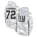 NY.Giants #72 Jermaine Eluemunor Player Arctic Camo Salute to Service Pullover Hoodies Limited Game Ldoa Stitched Jerseys