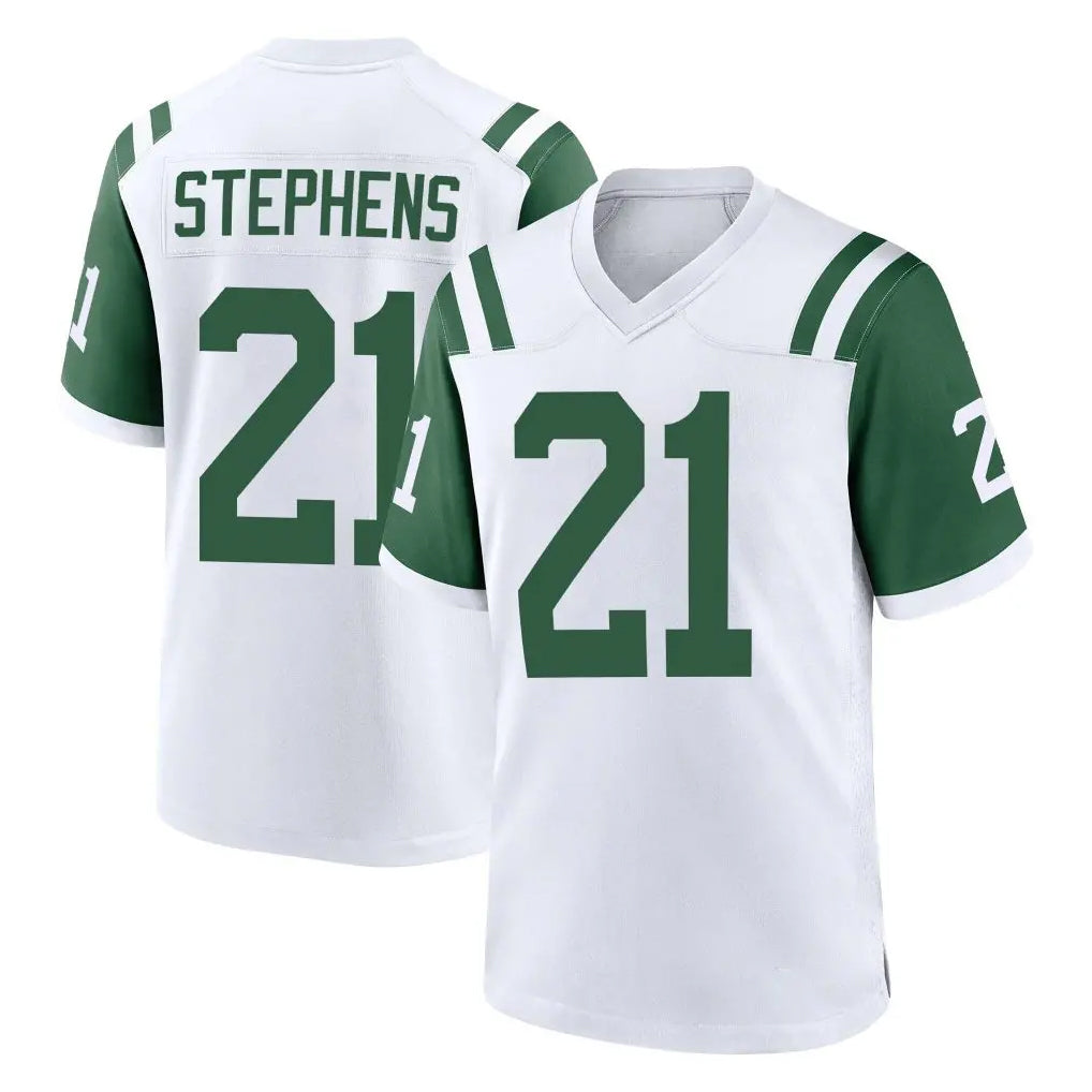 NY.Jets #21 Brandon Stephens Player White Classic Home Game Ldoa Stitched Jerseys