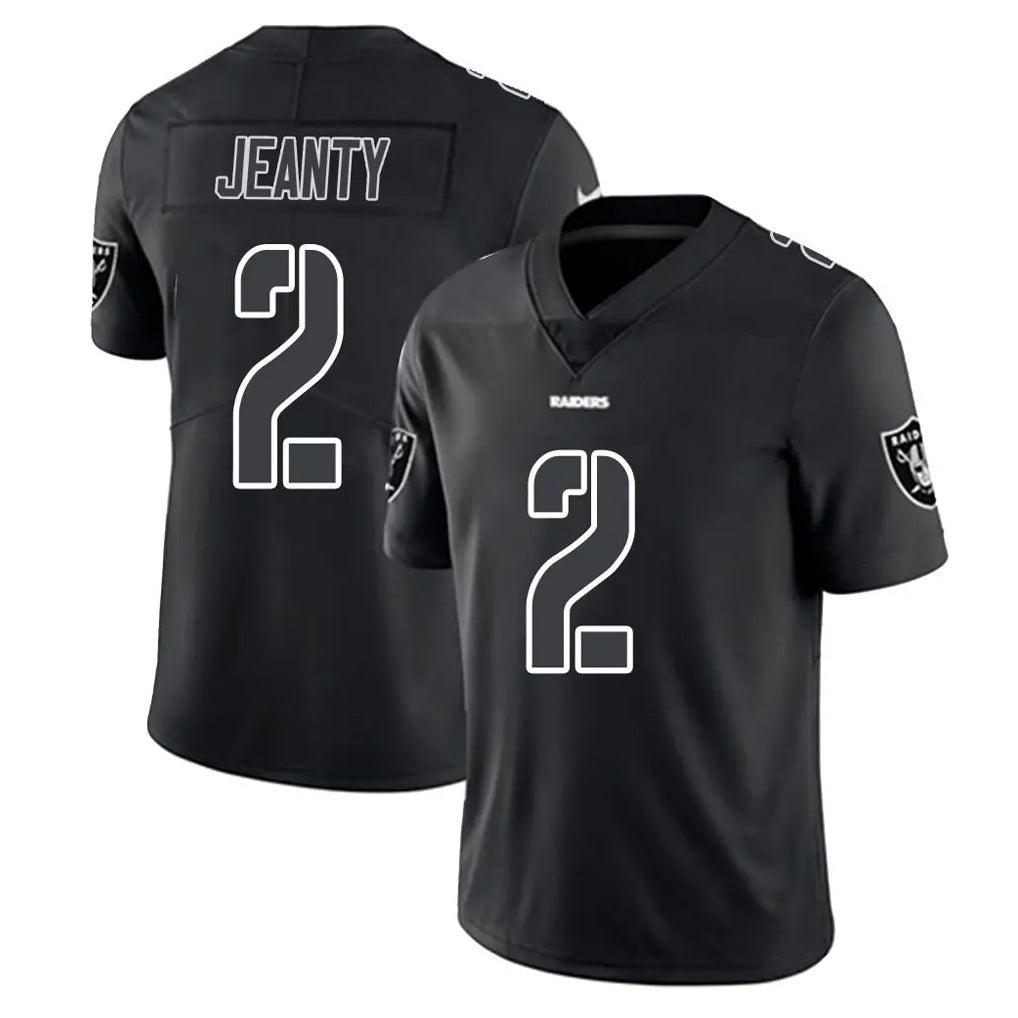 LV.Raiders #2 Ashton Jeanty Player Black Limited Black Impact Home Game Ldoa Stitched Jerseys