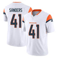 D.Broncos #41 Drew Sanders Player White Limited Vapor F.U.S.E. Home Game Ldoa Stitched Jerseys