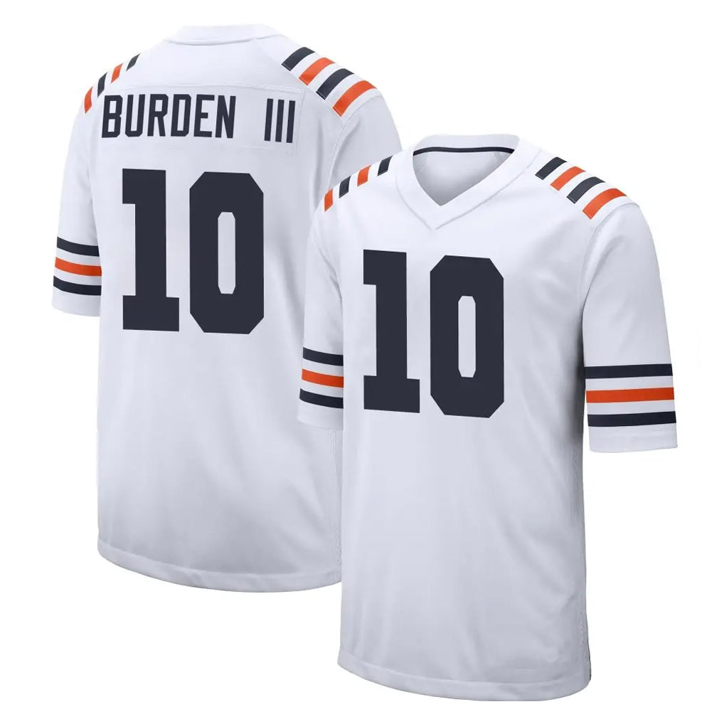 C.Bears #10 Luther Burden III Player White Classic Home Game Ldoa Stitched Jerseys