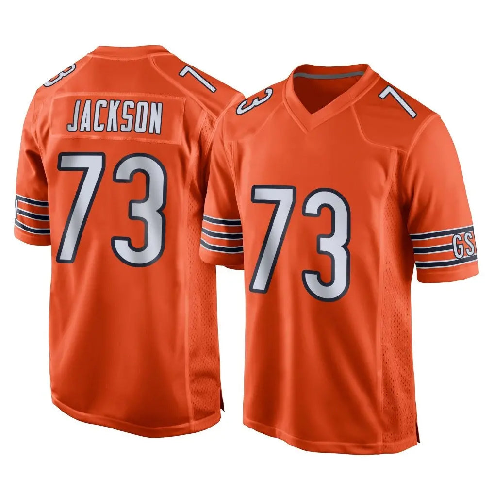 C.Bears #73 Jonah Jackson Player Orange Home Game Ldoa Stitched Jerseys