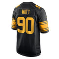 P.Steelers #90 T.J. Watt Player Black Color Rush Home Game Ldoa Stitched Jerseys