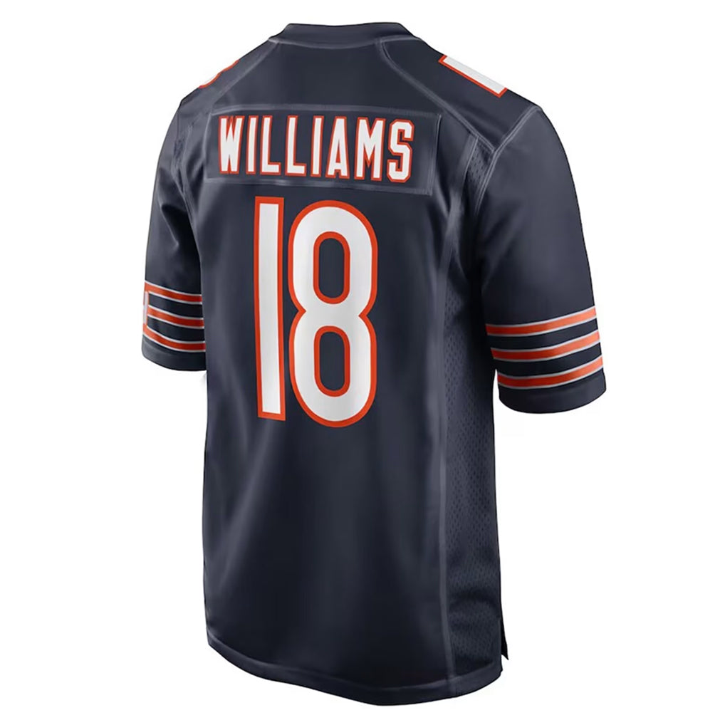 C.Bears #18 Caleb Williams Player Navy Home Game Ldoa Stitched Jerseys