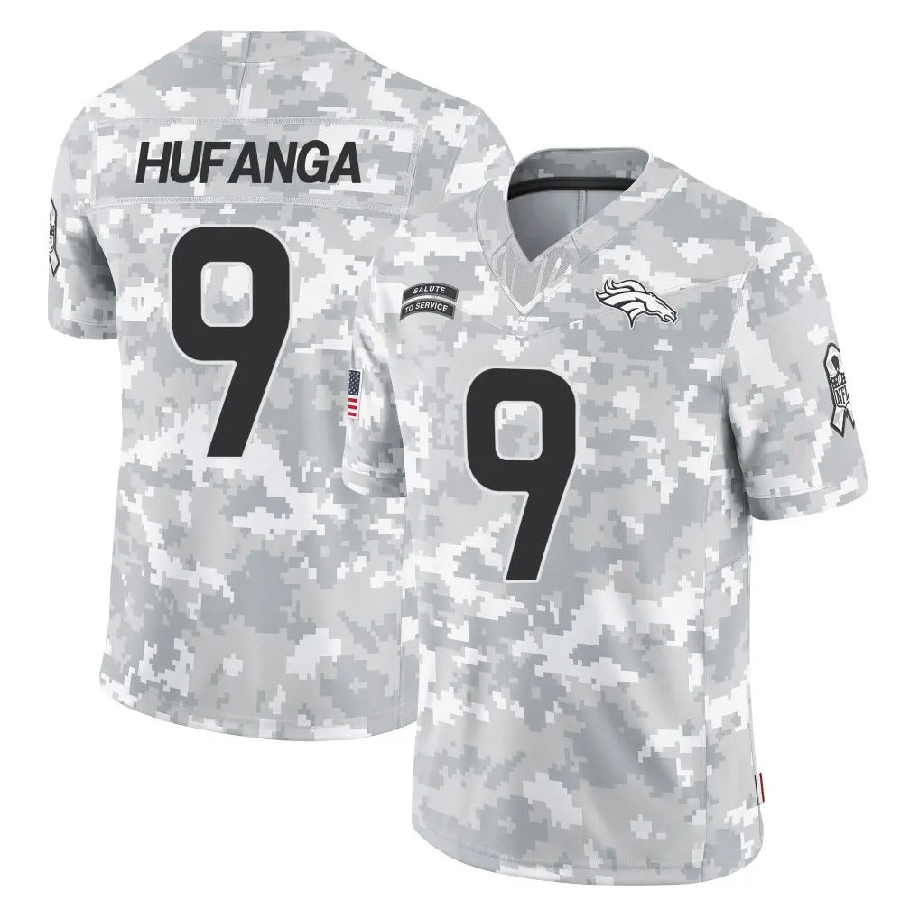 D.Broncos #9 Talanoa Hufanga Player Arctic Camo Salute To Service Limited Ldoa Stitched Jerseys