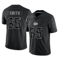 KC.Chiefs #65 Trey Smith Player Black Limited Reflective Game Ldoa Stitched Jerseys