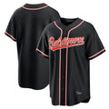 B.Orioles Blank Player Black Out Fashion Home Game Ldoa Stitched Jerseys