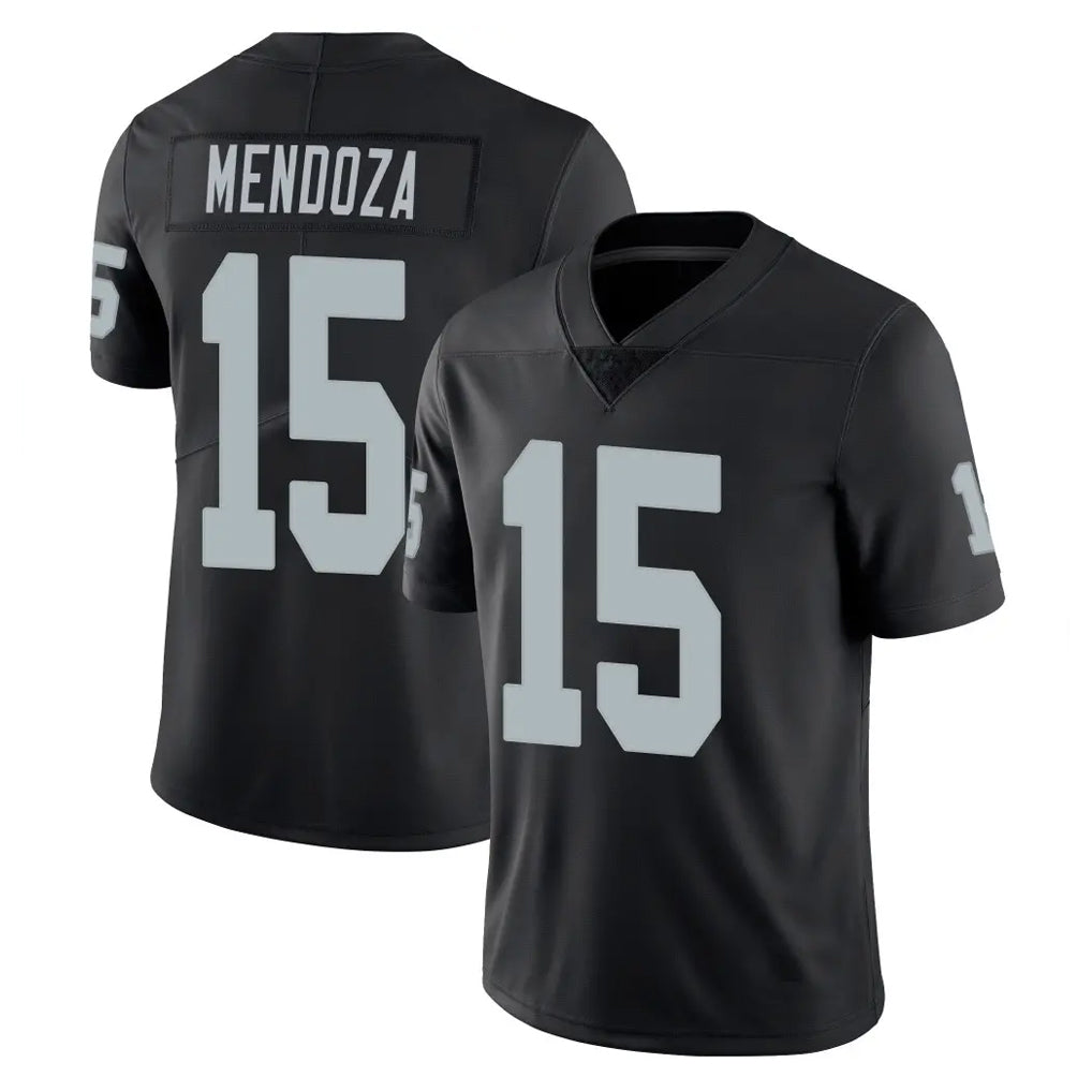 LV.Raiders #15 Fernando Mendoza Player Black Limited Vapor Untouchable Home Game Ldoa Stitched Jerseys