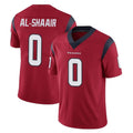 H.Texans #0 Azeez Al-Shaair Player Red Limited Vapor Untouchable Home Game Ldoa Stitched Jerseys