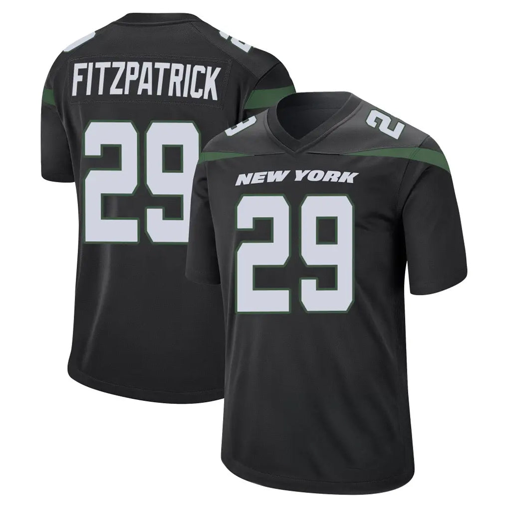 NY.Jets #29 Minkah Fitzpatrick Player Stealth Black Home Game Ldoa Stitched Jerseys