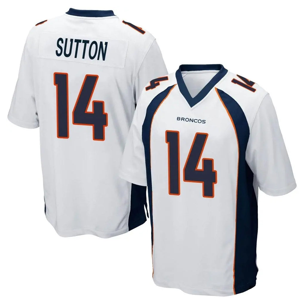 D.Broncos #14 Courtland Sutton Player White Game Ldoa Stitched Jerseys