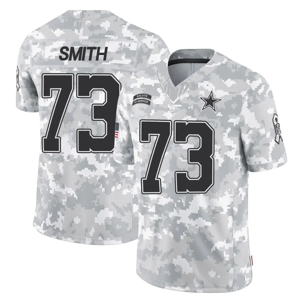 D.Cowboys #73 Tyler Smith Player Arctic Camo Salute to Service Limited Home Game Ldoa Stitched Jerseys