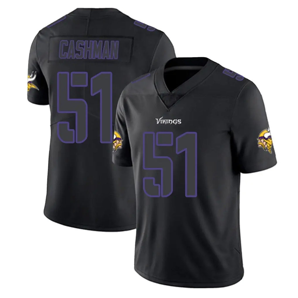 M.Vikings #51 Blake Cashman Player Black Impact LImited Home Game Ldoa Stitched Jerseys