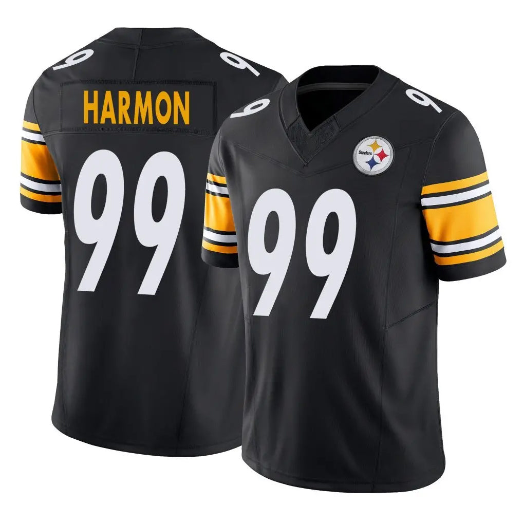 P.Steelers #99 Derrick Harmon Player Black Limited Vapor F.U.S.E. Home Game Ldoa Stitched Jerseys