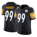 P.Steelers #99 Derrick Harmon Player Black Limited Vapor F.U.S.E. Home Game Ldoa Stitched Jerseys