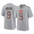 C.Browns #9 Grant Delpit Player Gray Atmosphere Fashion Game Ldoa Stitched Jerseys