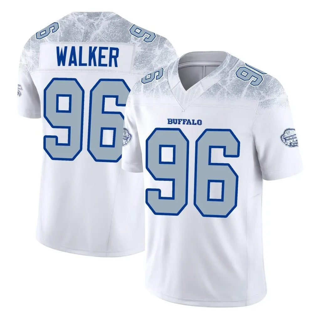 B.Bills #96 Deone Walker Player White Rivalries Collection Limited Game Ldoa Stitched Jerseys