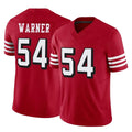 SF.49ers #54 Fred Warner Player Red Limited Alternate Vapor F.U.S.E. Home Game Ldoa Stitched Jerseys